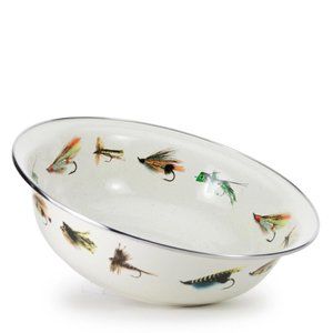 NWT Fishing Fly Serving Bowl